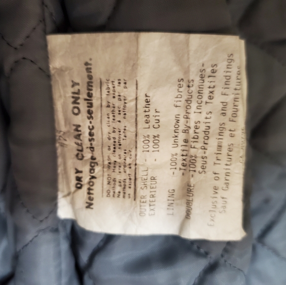 Men's Simpsons Vintage Gray Leather Bomber Jacket - Picture 6 of 7